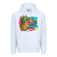 White hello summer Premium Hoodie - JahusDesignShop