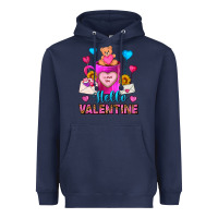 Navy hello valentine valentines day coffee mug Heavyweight Hoodie - FaDigitalArtStudio
