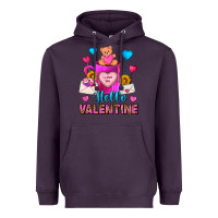 Plum hello valentine valentines day coffee mug Heavyweight Hoodie - FaDigitalArtStudio