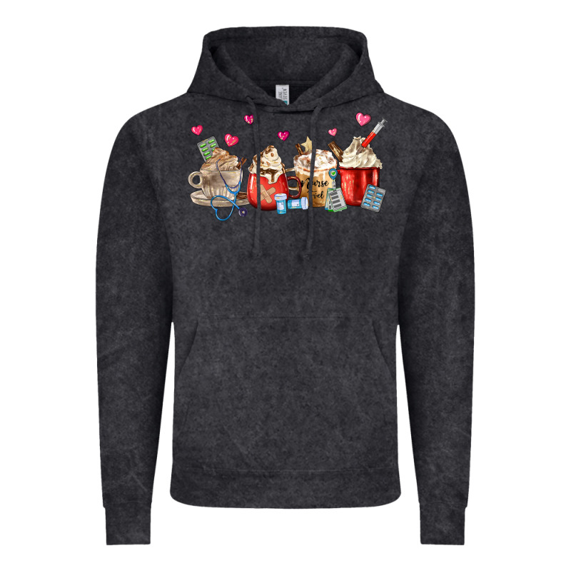 Nurse Coffee Cups Vintage Hoodie by MaliasSmallBusiness | Teevron