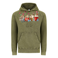 Vintage Olive Nurse Coffee Cups Vintage Hoodie - MaliasSmallBusiness