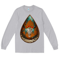 Moon Dust leopard bullskull teardrop earrings Long Sleeve Tee - Jasminsmagicworld