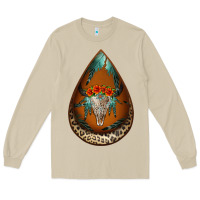 Mushroom leopard bullskull teardrop earrings Long Sleeve Tee - Jasminsmagicworld