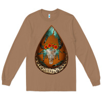 Toasted Coconut leopard bullskull teardrop earrings Long Sleeve Tee - Jasminsmagicworld