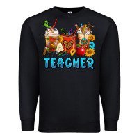Black Teacher Coffee Cups Premium Sweatshirt - FaDigitalArtStudio
