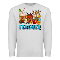 Dove Grey Teacher Coffee Cups Premium Sweatshirt - FaDigitalArtStudio