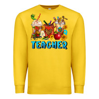 Lemon Teacher Coffee Cups Premium Sweatshirt - FaDigitalArtStudio