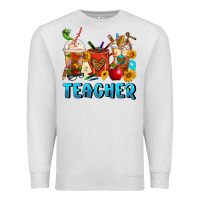 Oatmeal Heather Teacher Coffee Cups Premium Sweatshirt - FaDigitalArtStudio