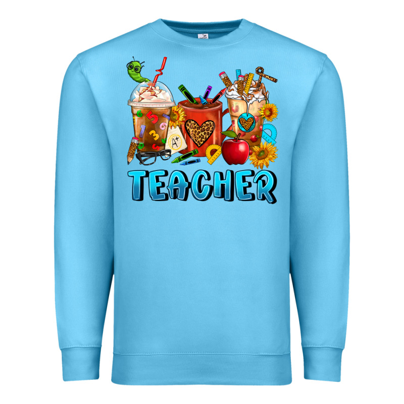 Teacher Coffee Cups Premium Sweatshirt by FaDigitalArtStudio | Teevron