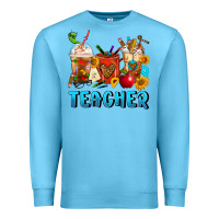 Ocean Blue Teacher Coffee Cups Premium Sweatshirt - FaDigitalArtStudio