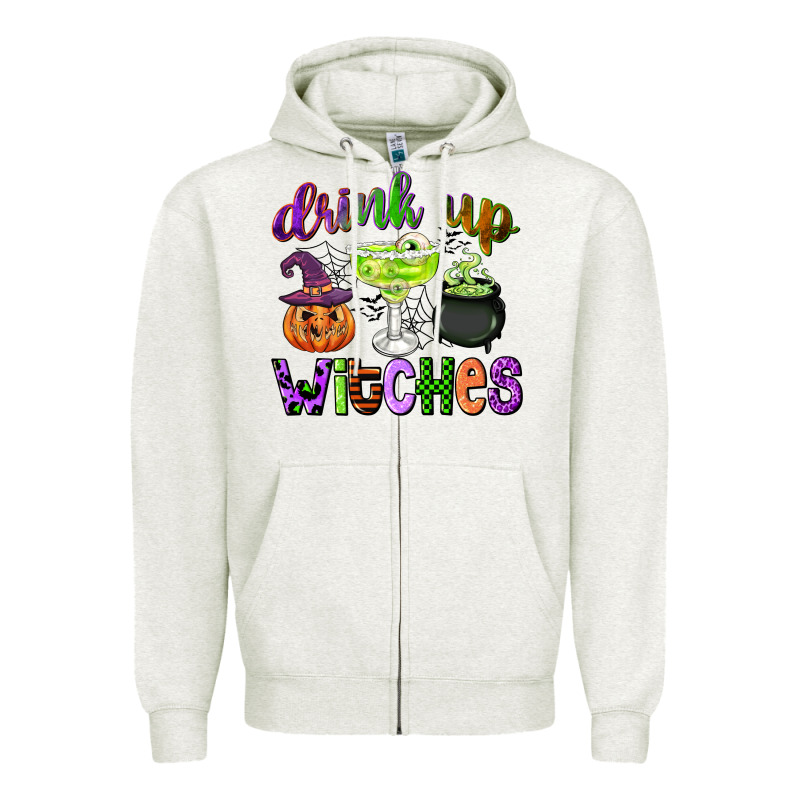 Drink Up Witches Zipper Hoodie by CowGirlArtShop | Teevron