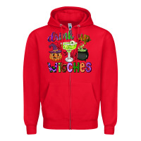 Red drink up witches Zipper Hoodie - CowGirlArtShop