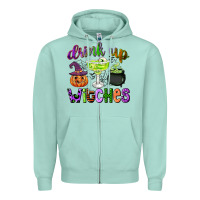 Seafoam drink up witches Zipper Hoodie - CowGirlArtShop