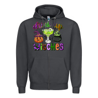 Smoke drink up witches Zipper Hoodie - CowGirlArtShop