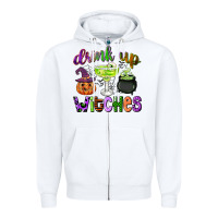 White drink up witches Zipper Hoodie - CowGirlArtShop