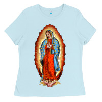 Baby Blue our new lady of guadalupe Ladies Tee - BarkalooDesign