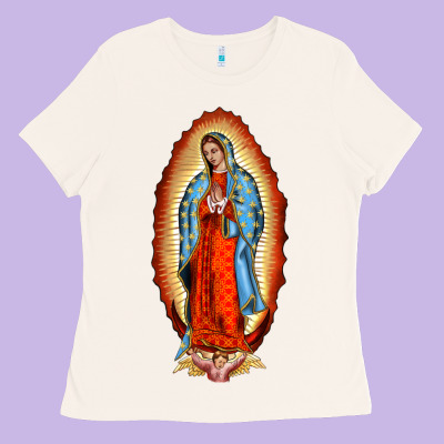 Our New Lady Of Guadalupe Ladies Tee Designed By Barkaloodesign