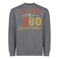Vintage 1980 Clothes 40 Years Old Retro 40th Birthday Heavyweight Sweatshirt | Teevron