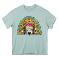 Arona scottish white calf  rainbow Heavy Core Tee - BarkalooDesign