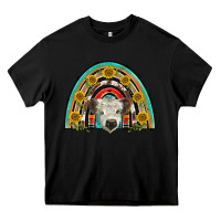Black scottish white calf  rainbow Heavy Core Tee - BarkalooDesign
