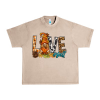 French Oak Love Fall Gnome Urban Heavy Tee - BundleAndBundleShop