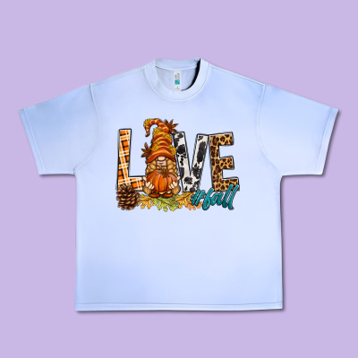 Love Fall Gnome Urban Heavy Tee Designed By Bundleandbundleshop
