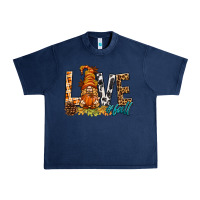 Navy Love Fall Gnome Urban Heavy Tee - BundleAndBundleShop