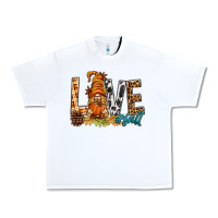 White Love Fall Gnome Urban Heavy Tee - BundleAndBundleShop