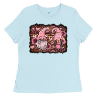 Baby Blue valentines day gnomes couple Ladies Tee - Jasminsmagicworld