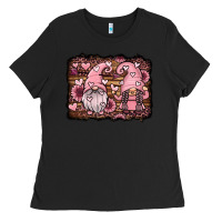 Black valentines day gnomes couple Ladies Tee - Jasminsmagicworld
