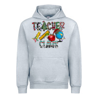 Heather Grey Teacher Calus Urban Hoodie - CowhideDigitalArt