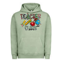 Pigment Oil Green Teacher Calus Urban Hoodie - CowhideDigitalArt