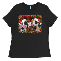 Black christmas heifers Ladies Tee - Jasminsmagicworld