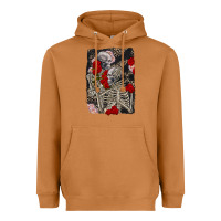 Meerkat Two skeletons hugging Valentine's Day Heavyweight Hoodie - FaDigitalArtStudio