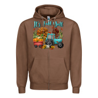 Chestnut its fall yall Zipper Hoodie - CowGirlArtShop