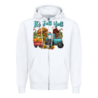 White its fall yall Zipper Hoodie - CowGirlArtShop