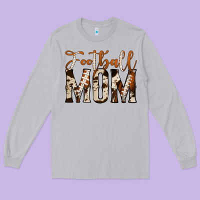 Football Mom Long Sleeve Tee Designed By Jasminsmagicworld