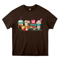 Chocolate Brown teacher fuel coffee cups Heavy Core Tee - Jasminsmagicworld