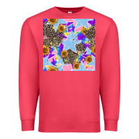Cardinal stars and sunflowers seamless pattern Premium Sweatshirt - FaDigitalArtStudio