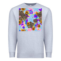 Heather Grey stars and sunflowers seamless pattern Premium Sweatshirt - FaDigitalArtStudio