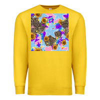 Lemon stars and sunflowers seamless pattern Premium Sweatshirt - FaDigitalArtStudio