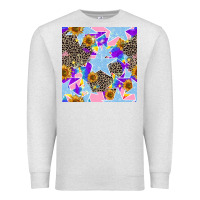 Oatmeal Heather stars and sunflowers seamless pattern Premium Sweatshirt - FaDigitalArtStudio