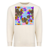 Sandshell stars and sunflowers seamless pattern Premium Sweatshirt - FaDigitalArtStudio