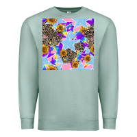 Seafoam stars and sunflowers seamless pattern Premium Sweatshirt - FaDigitalArtStudio