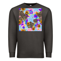 Smoke stars and sunflowers seamless pattern Premium Sweatshirt - FaDigitalArtStudio