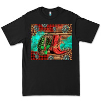 Black country boots and cowboy hat christmas Premium Tee - Jasminsmagicworld