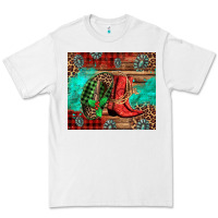 White country boots and cowboy hat christmas Premium Tee - Jasminsmagicworld