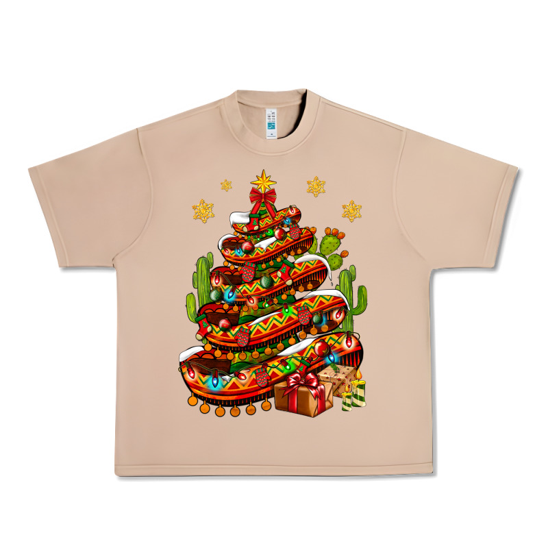 Christmas Feliz Navidad Sombrero Tree Urban Heavy Tee by BundleAndBundleShop | Teevron