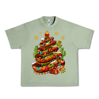 Oil Green Christmas Feliz Navidad Sombrero Tree Urban Heavy Tee - BundleAndBundleShop