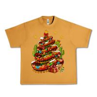 Peanut Butter Christmas Feliz Navidad Sombrero Tree Urban Heavy Tee - BundleAndBundleShop
